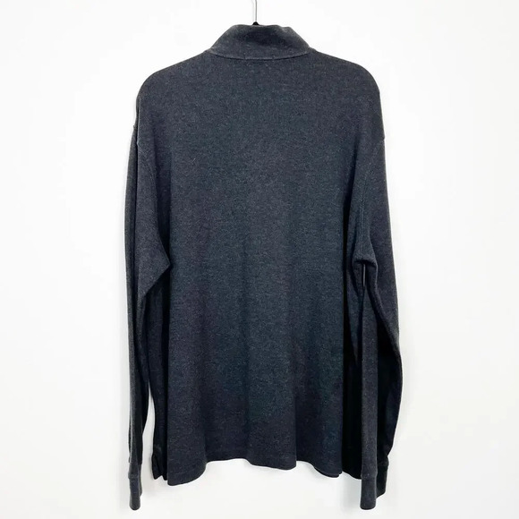 Polo Ralph Lauren Mens Estate Rib 1/4 Zip Pullover Sweater Color Pony XL Gray - Picture 4 of 8